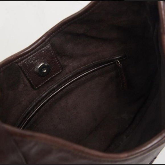 Y2K Yves Saint Laurent St. Tropez YSL Tom Ford Brown Leather Shoulder Handbag - Picture 12 of 17